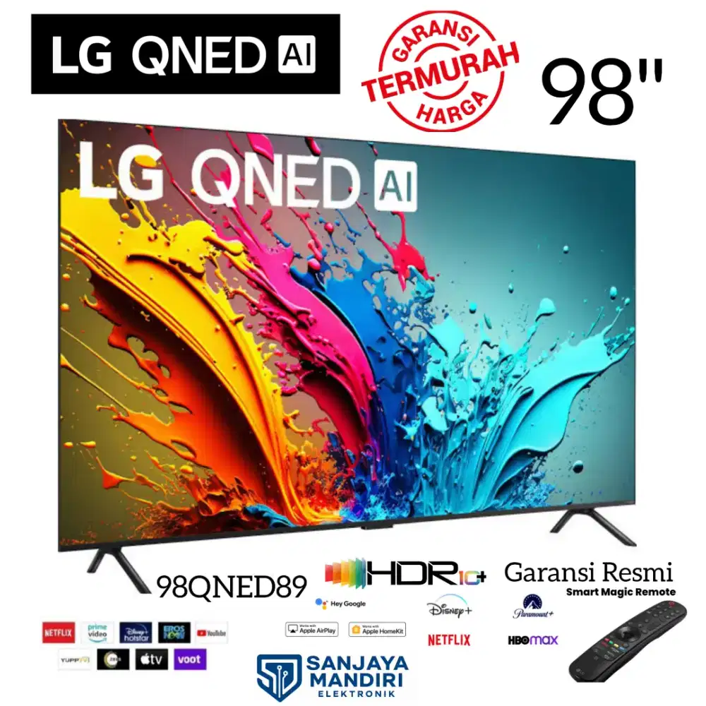 LG QNED TV 98 Inch Smart TV 98QNED89 WebOS QuantumDot 120Hz HDR10 PRO