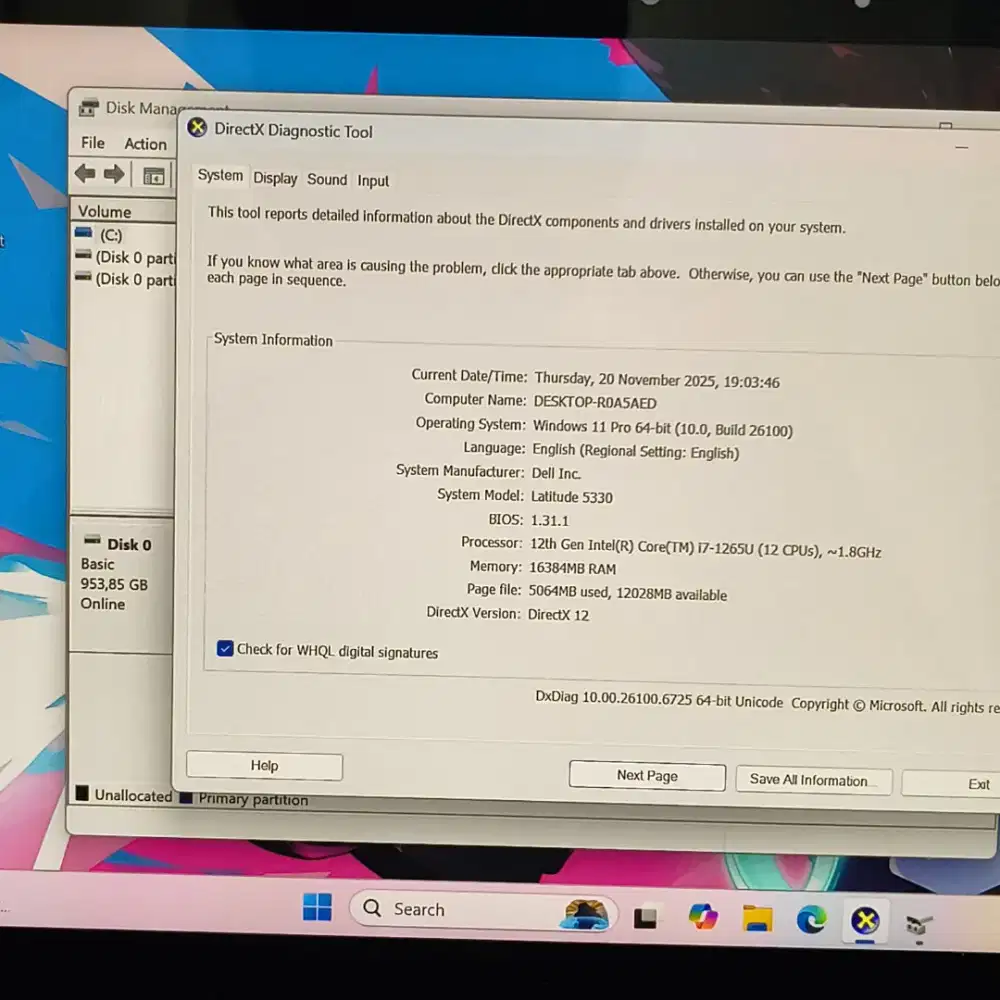Laptop Touchscreen Dell Latitude i7 Gen 12th Ram 16Gb Ssd 1Tb