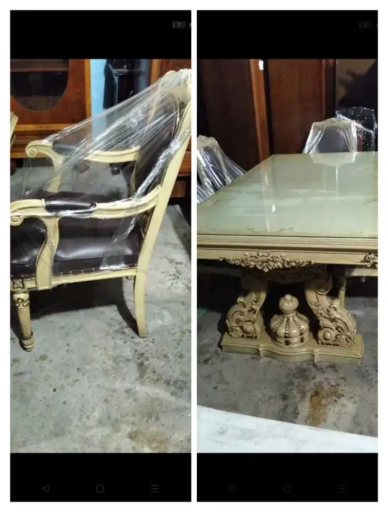 meja makan jati Jepara eropa mewah