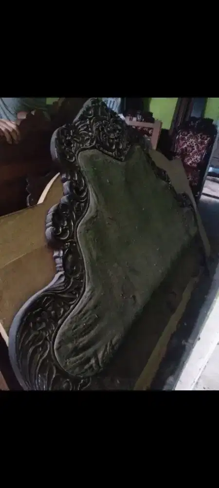 tempat tidur jati Jepara asli tua antik 5 kaki