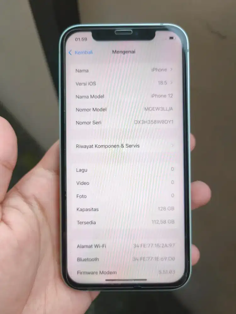 Iphone 12 128gb wifi only baca deskripsi