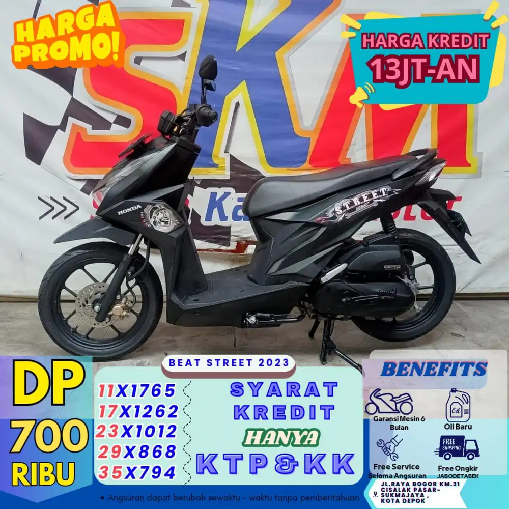 DP 700rb bawa pulang beat street 2023 km low