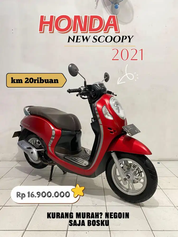SCOOPY STYLISH 2021 merah dof