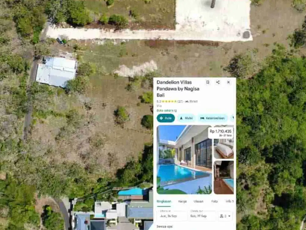 Tanah murah dekat jln raya Darmawangsa 270m2 idr 4 JT/m2