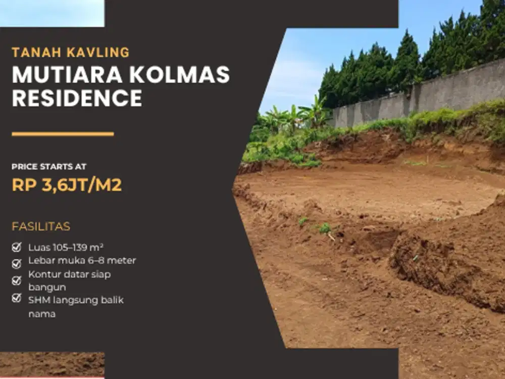 SHM Ready Stock! Kavling Kolmas: Investasi Anti Ribet, Cocok untuk Investor yang Tak Punya Waktu Survey