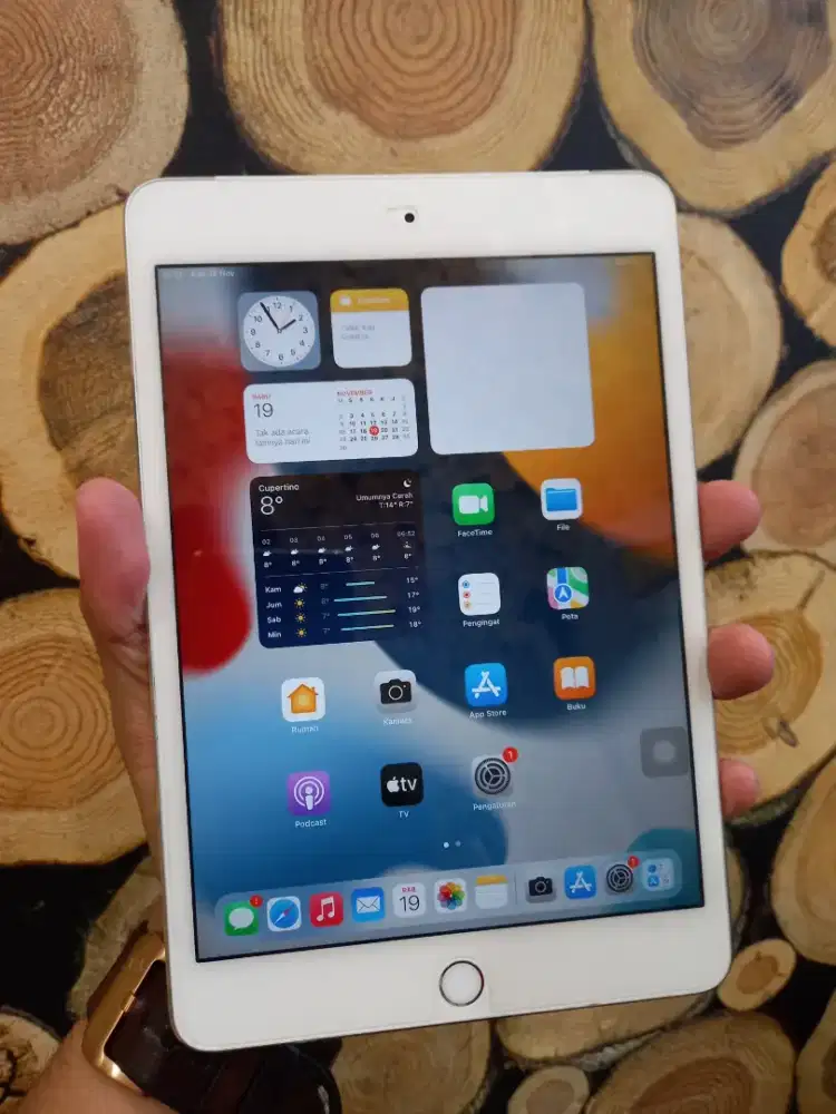 IPad Mini 4 Silver 128Gb Cell+Wifi Ex Ibox Batangan normal mulus