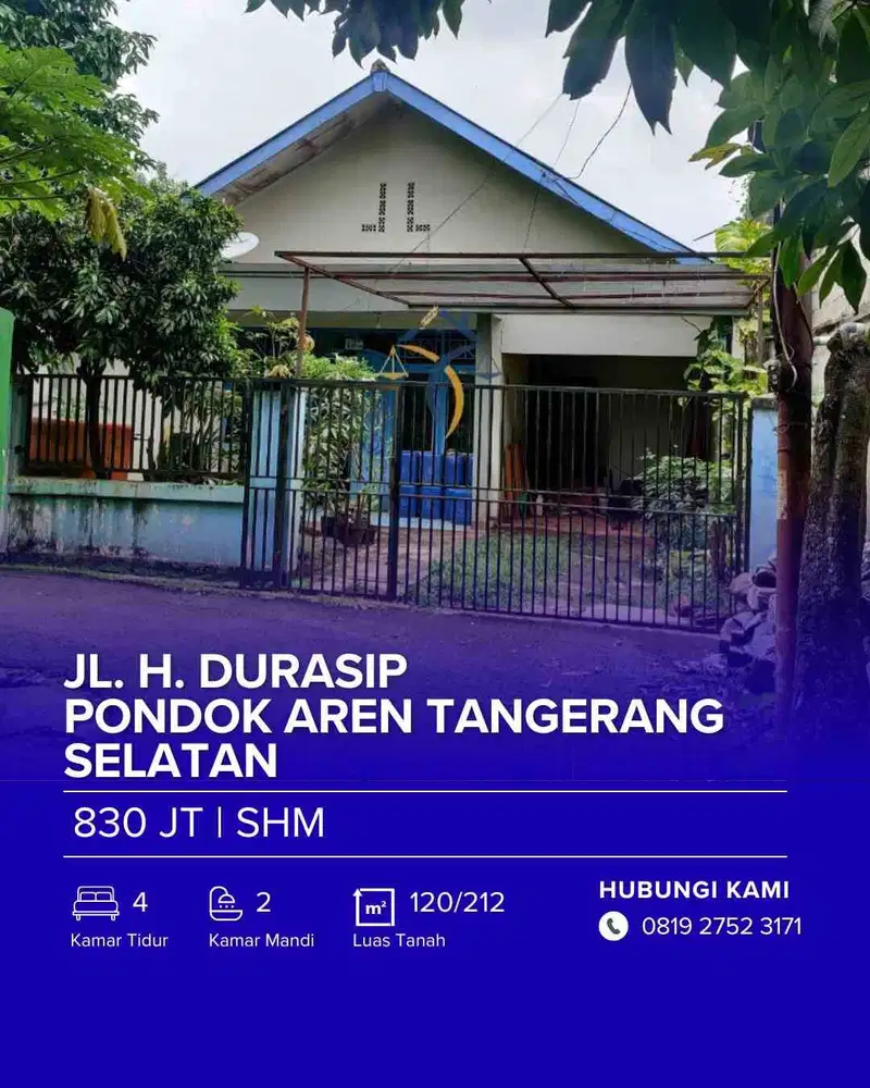 DI JUAL RUMAH CESSIE (PONDOK AREN)