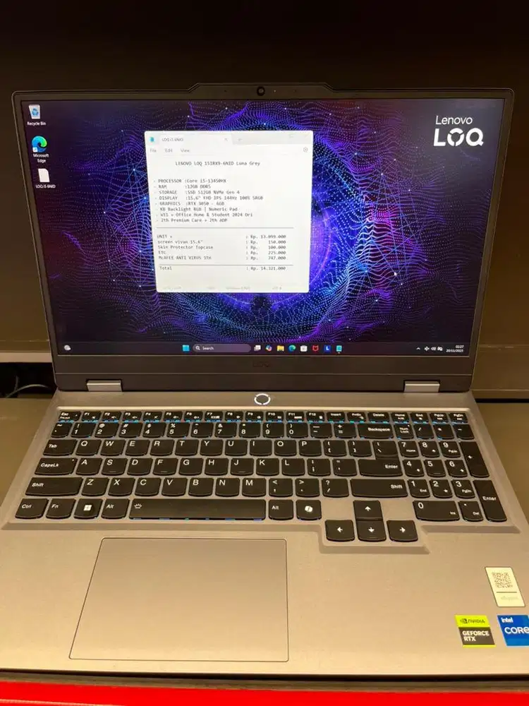 Cicilan cukup ktp laptop lenovo Loq