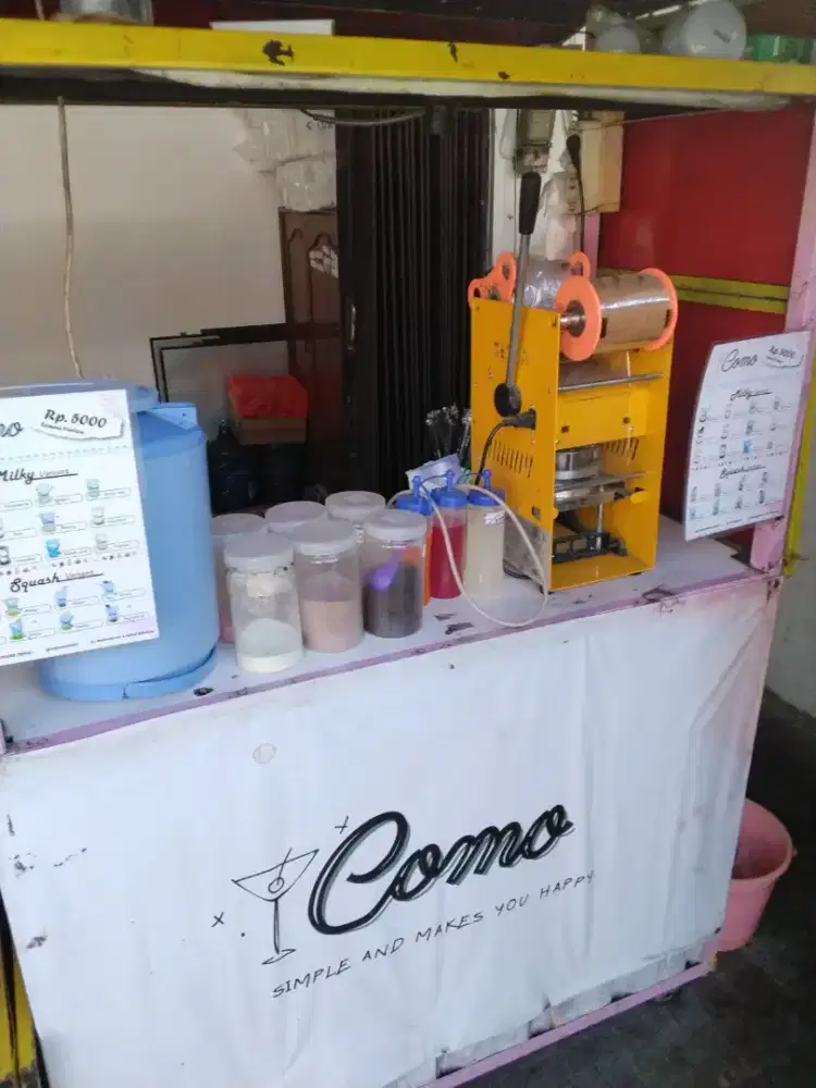 BOOTH CONTAINER MINUMAN (ALL IN ONE) Tinggal Pakai