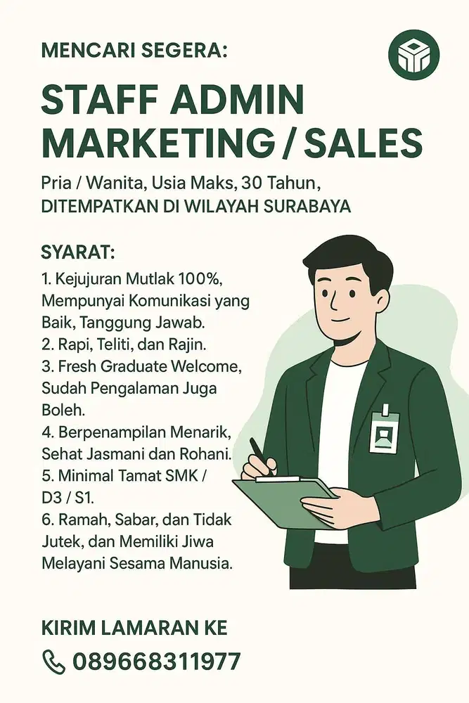 Dicari Segera Marketing / Sales untuk Gangsar Genset Group