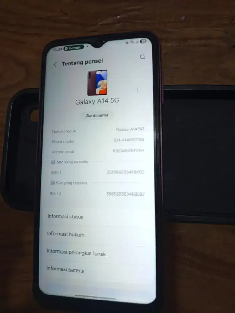 Samsung A14 5G ram 6/128 nfc fullset