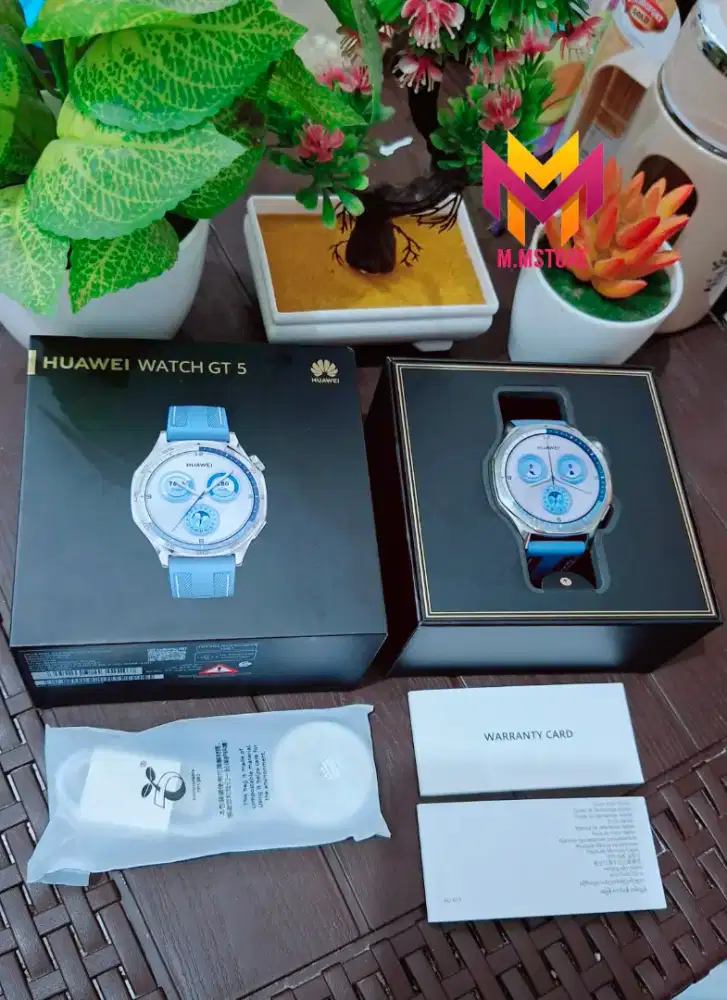 Huawei Watch GT 5 46mm Blue Mulus Fullset original smartwatch
Kondisi