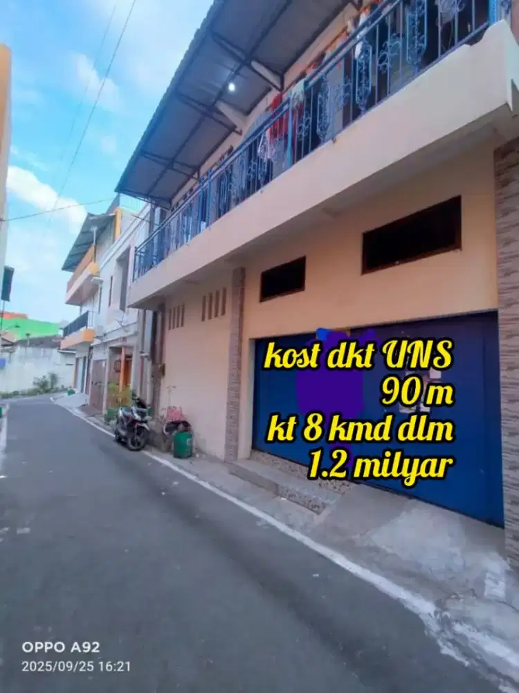 Kost aktif belakang kampus UNS Surakarta