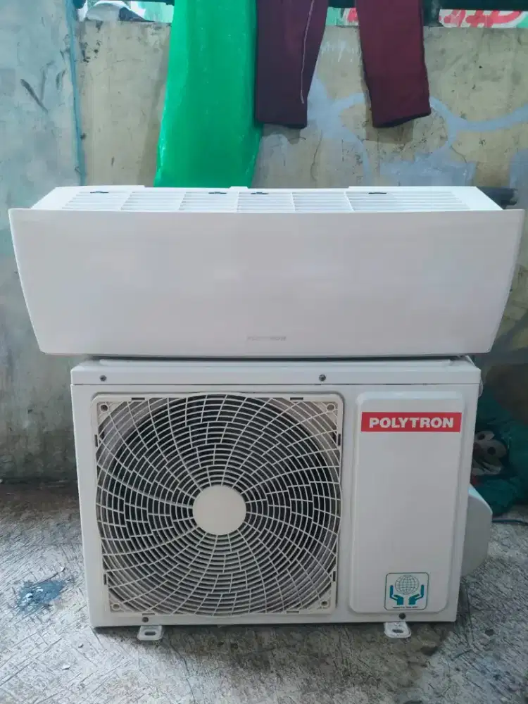 Jual AC merek Politron 1/2pk AC dingin mantap