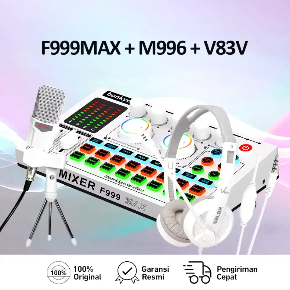 Soundcard Live Streaming F999MAX Komplit