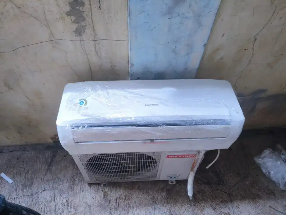 Jual AC secon merek Politron 1/2pk AC dingin mantap