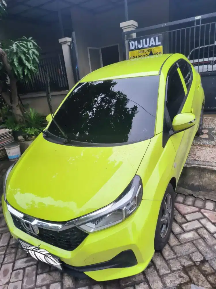 Honda Brio Satya Type E Manual Kuning Lime Bulan 5 2024 An. Sendiri
