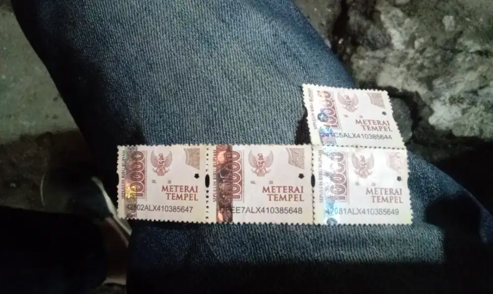 Jual Meterai 10000 - 4 bh