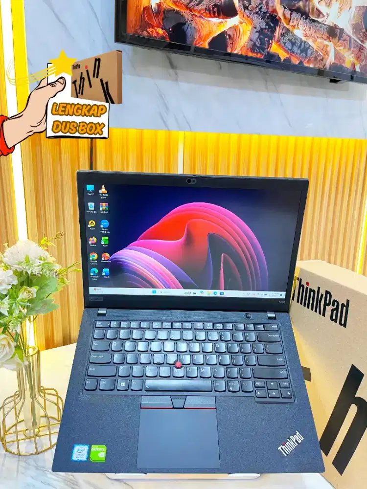 LENOVO THINKPAD T490 CORE I7 RAM 16 GB DUAL VGA NVIDIA GEFORCE MX250