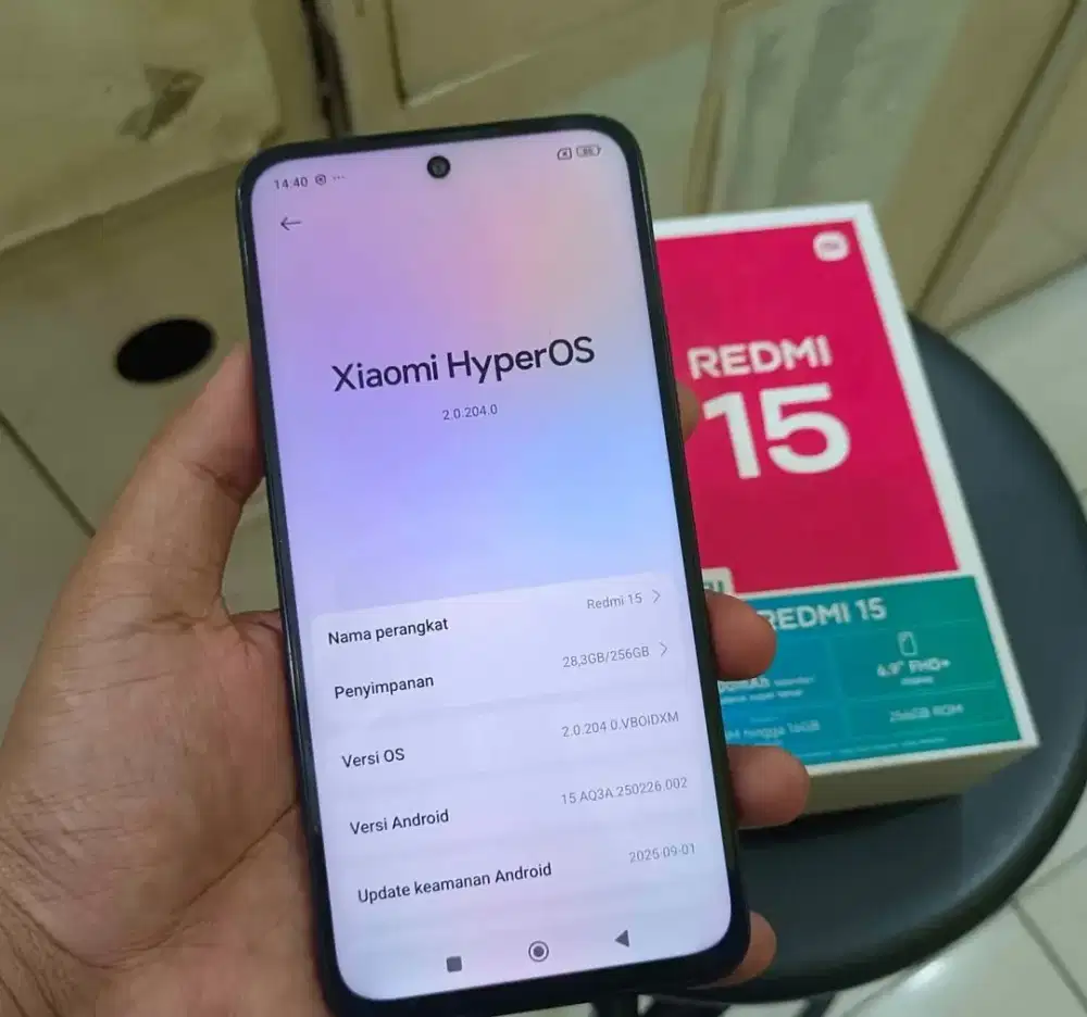 For sale redmi 15 8+8/256gb fullset