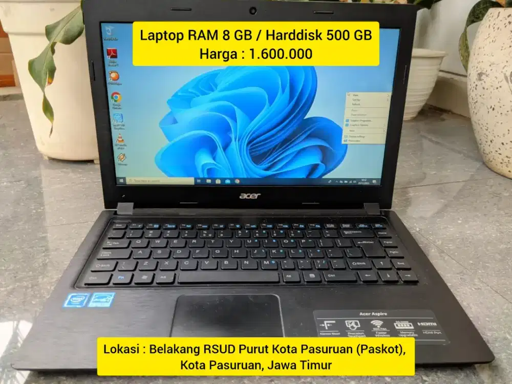 Laptop ACER RAM 8 GB / Harddisk 500 GB Murah