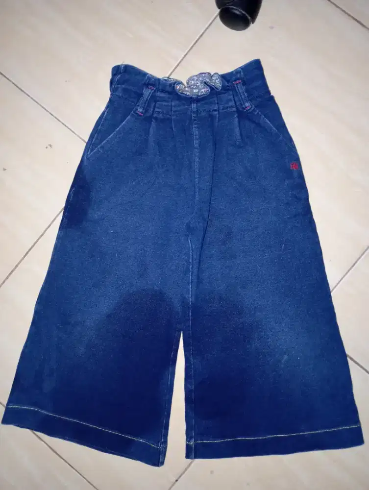 Celana jeans import kulot cewe 5-7 tahun