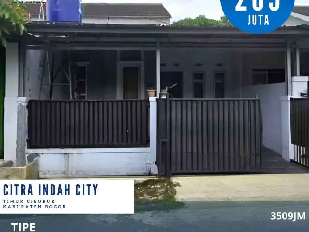 Dijual rumah dicitra indah city cileungsi jonggol bogor rumah siap huni
