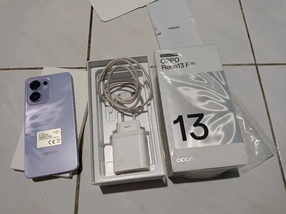 Oppo reno 13 f 5G ram 12/256 gb second fullset ori