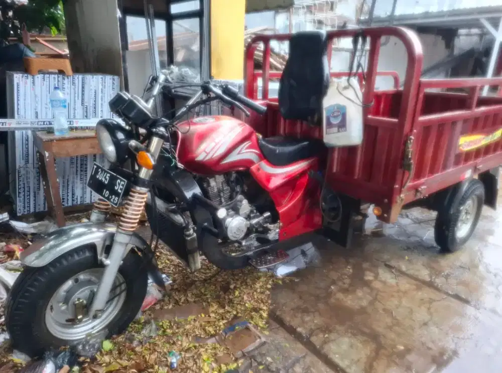 Gajah app KTM 200 CC, motor 3roda viar buat angkutan usaha mesin Oke.