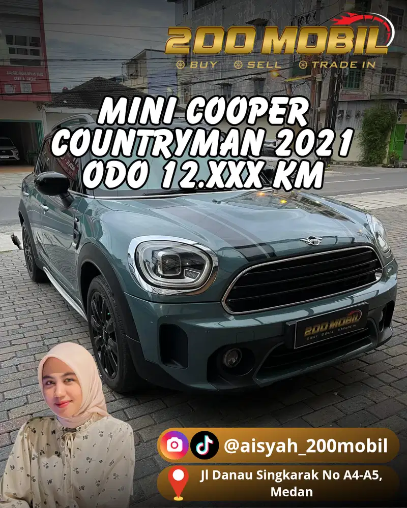 [ODO 12rb km ‼️] Mini Cooper Countryman 2021 Bensin