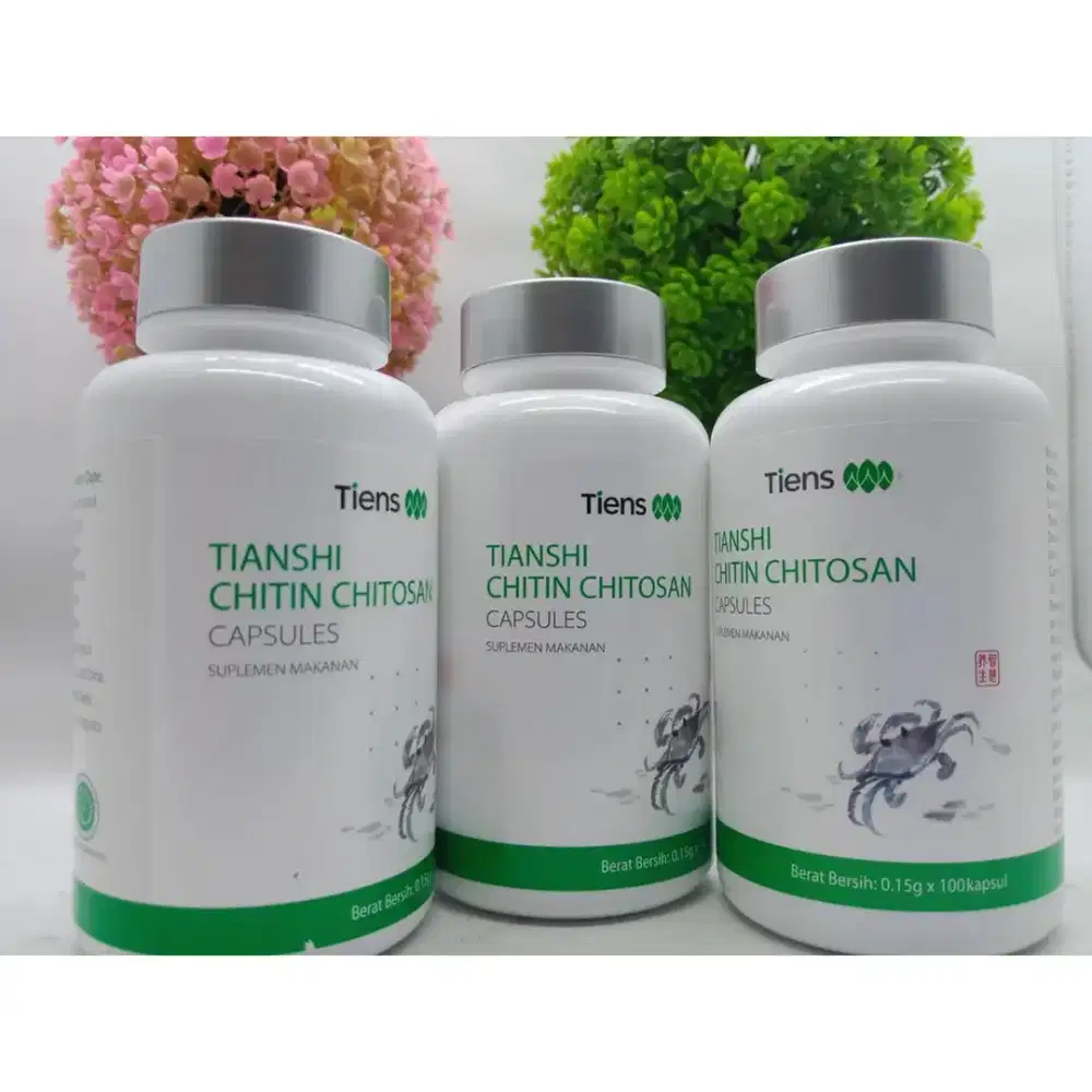 TIENS CHITIN CHITOSAN OBAT SEGEL ORI ISI 100CAPS