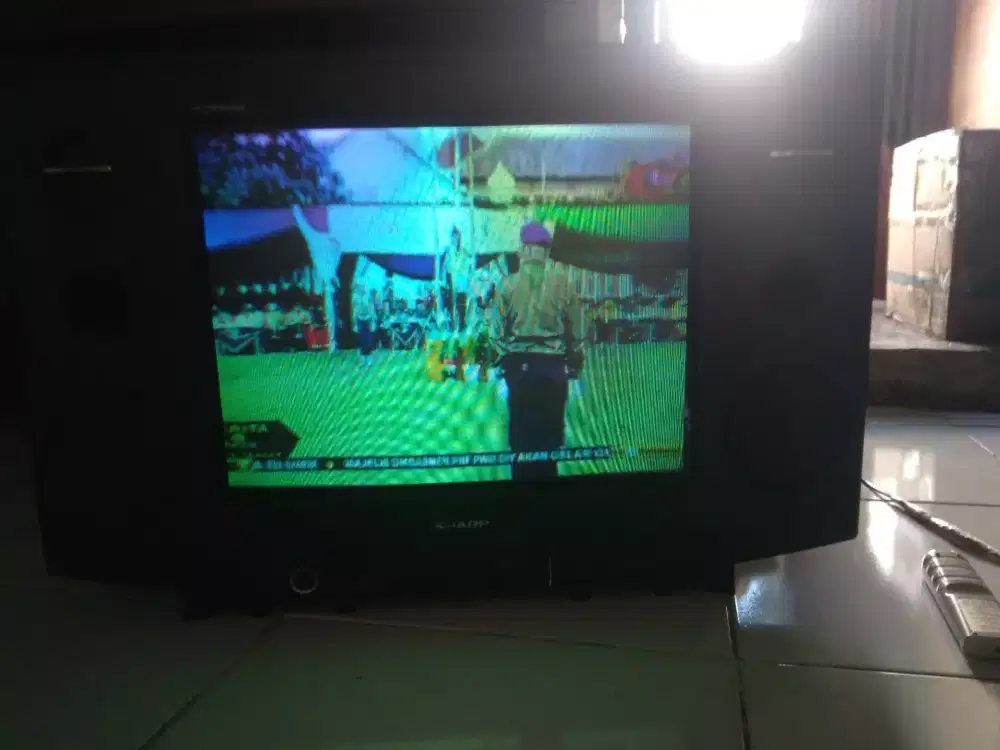 Jual STB +Tv Sharp 21inch harga pass