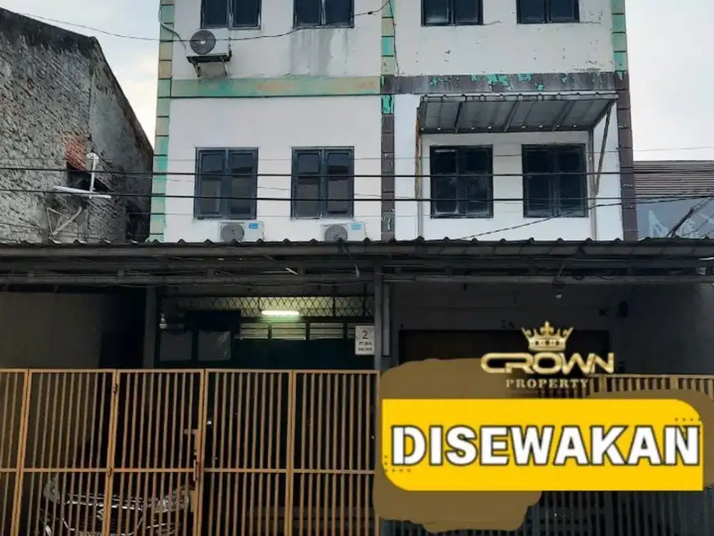 DISEWAKAN RUKO 3 LANTAI LOKASI DI KEMAYORAN JAKARTA PUSAT