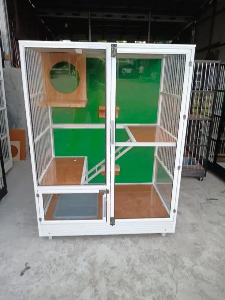 Jual kandang kucing alumunium
