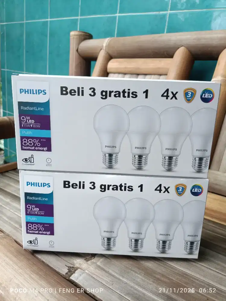 Lampu LED Philips 9W ( COD Kulonprogo )