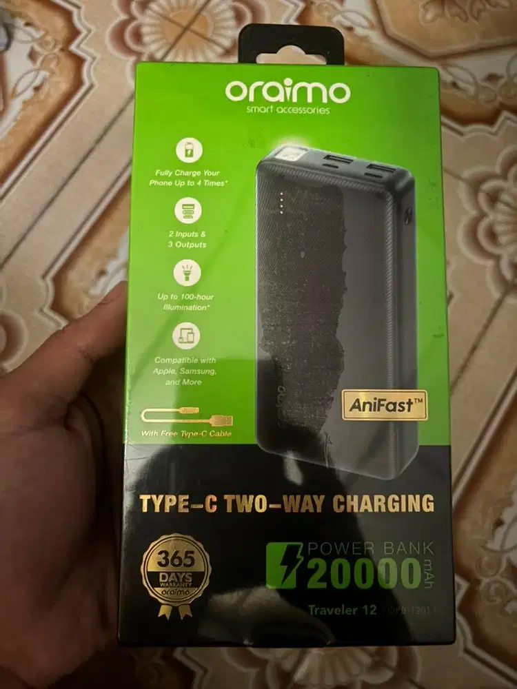 Powerbank oraimo 20000 Mah Fast