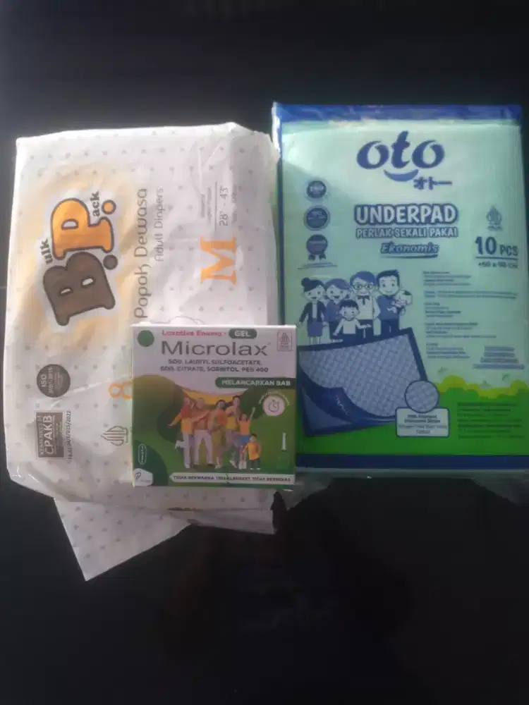 Pampers M underpad dan mikrolax