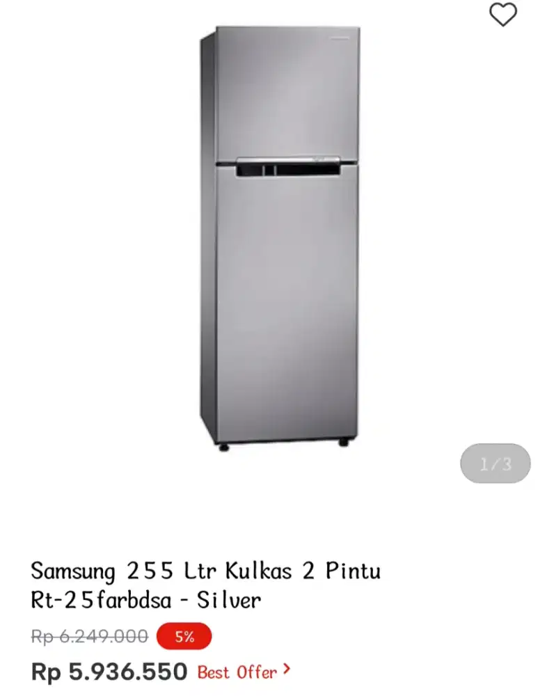 Samsung 255 Ltr Kulkas 2 Pintu