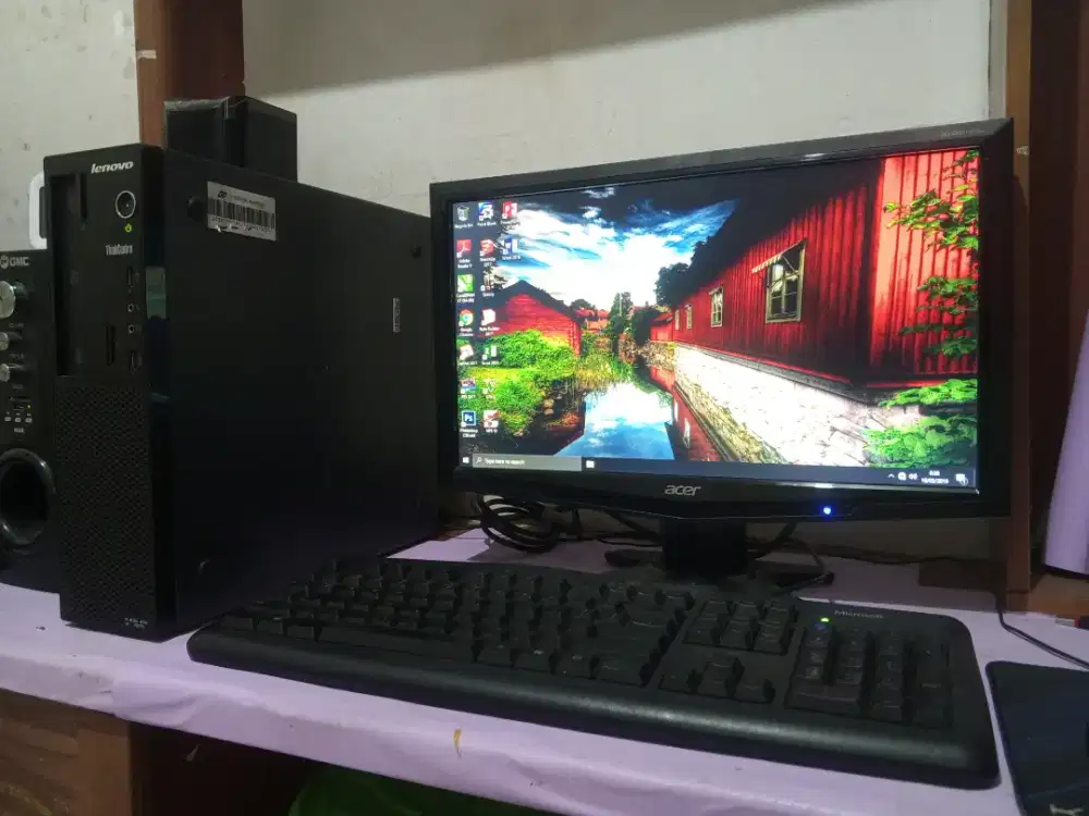Pc gaming lenovo (intel core i5 gen4 + ram 8gb + monitor 19inch acer)