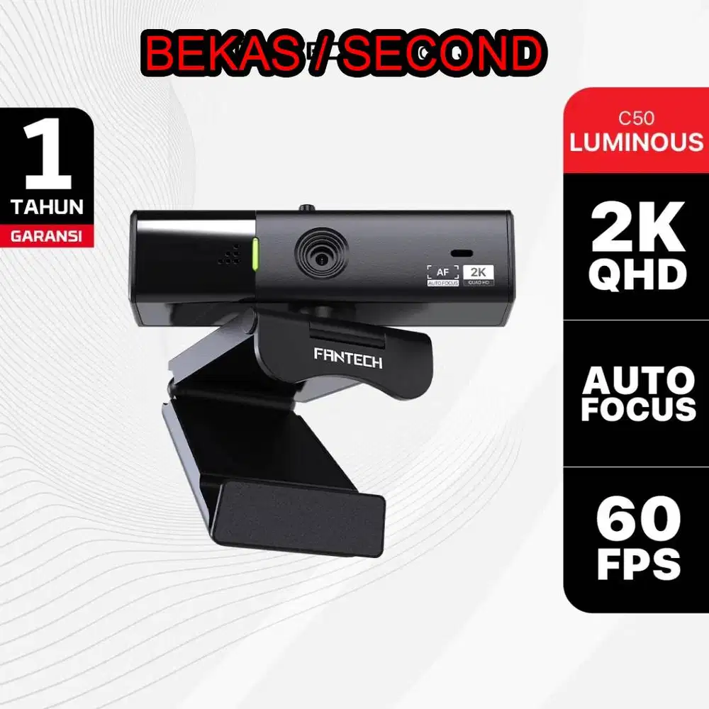 Webcam Fantech LUMINOUS C50 2K Quad HD 60 FPS 1080p Second