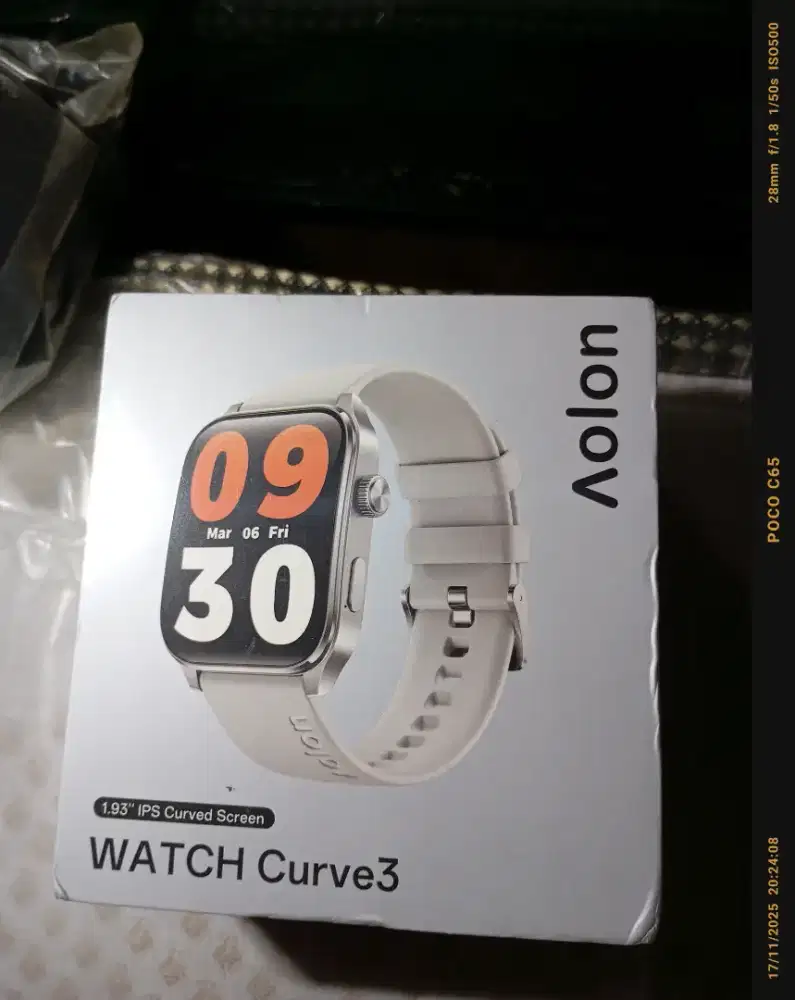 Smartwatch Aolon Curve 3 Bonus Strap Besi Rantai Garansi Resmi