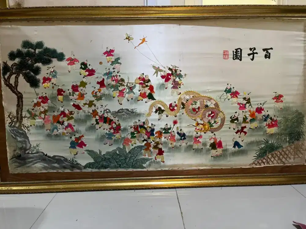 Lukisan sulam sutra kuno