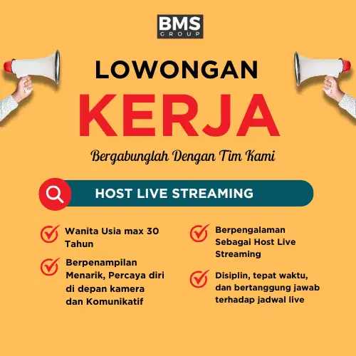 Lowongan Kerja Host Live Streaming