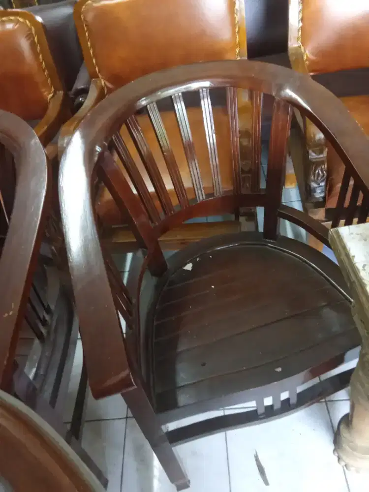 Kursi tamu kayu jati model minimalis Betawi 1set