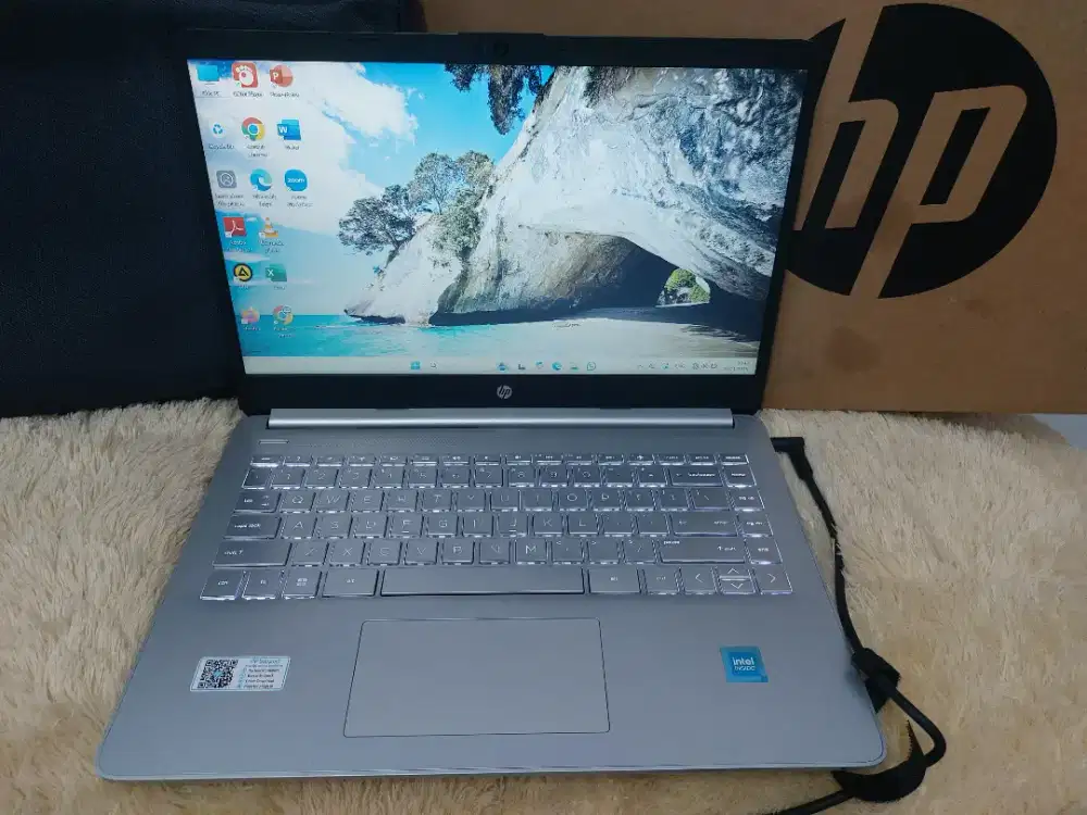 Laptop HP 14s Intel N4500 Ram 4/512GB Baru 1 bulan