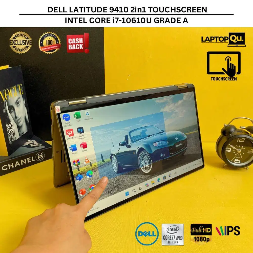 DELL LATITUDE 9410 2IN1 i7 GEN 10/RAM 16GB/SSD 256GB/TOUCHSCRN/GRADE A