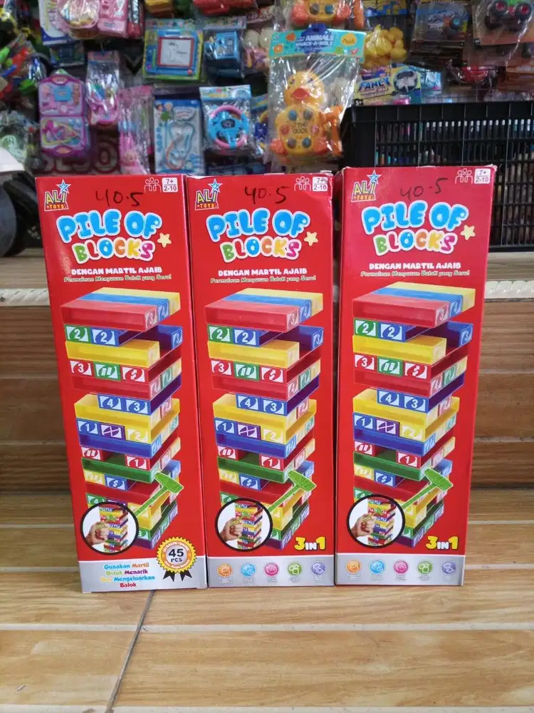 mainan anak pile off block