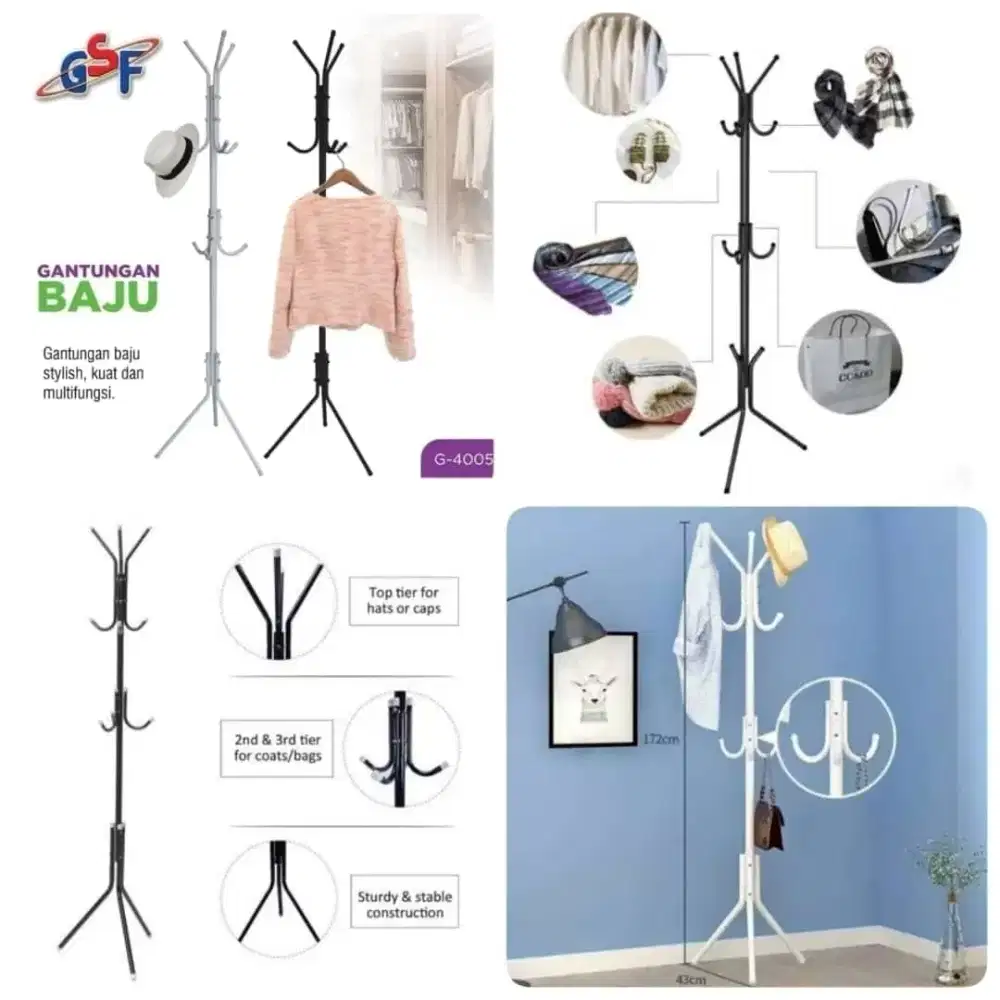 Stand Hanger/ Gantungan Baju GSF G-4005
