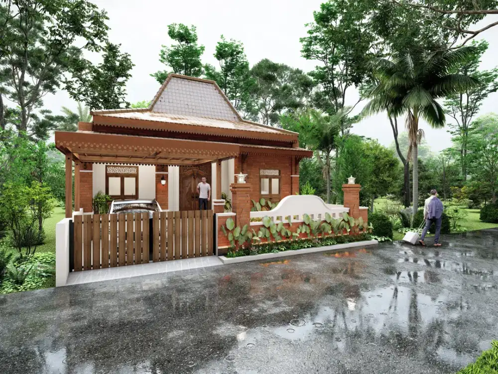 SEMI KLASIK, HUNIAN MURAH DESIGN JOGLO DI YOGYAKARTA
