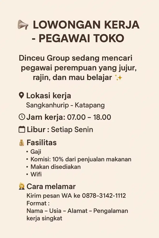 Loker Sangkanhurip - Katapang